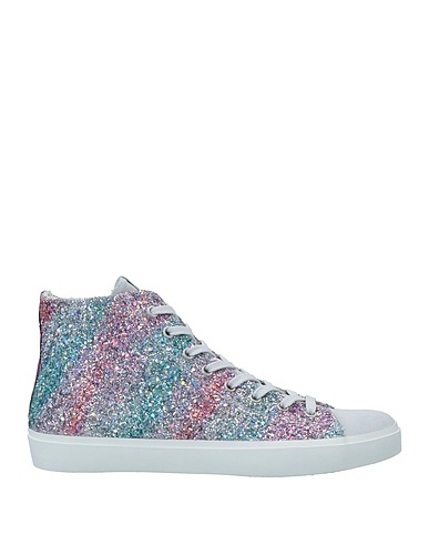 LEATHER CROWN Sneakers Light grey Soft Leather