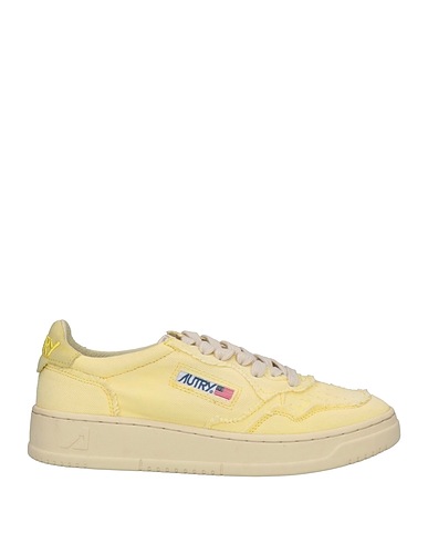 AUTRY Sneakers Pastel yellow Soft Leather, Textile fibres