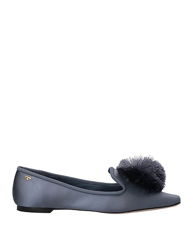 TORY BURCH Mocassino Grigio Fibre tessili