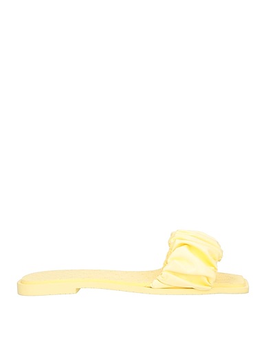 SANTONI Sandals Pastel yellow Soft Leather