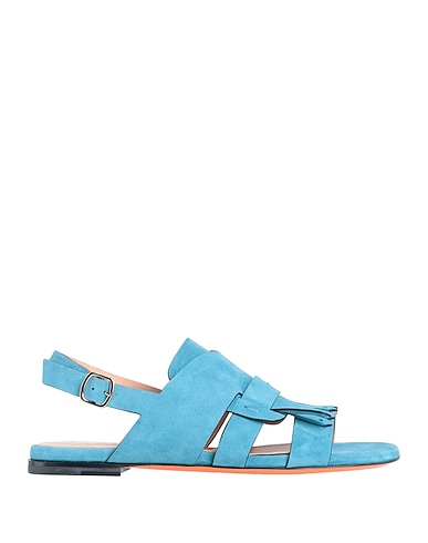 SANTONI Sandali Turchese Pelle