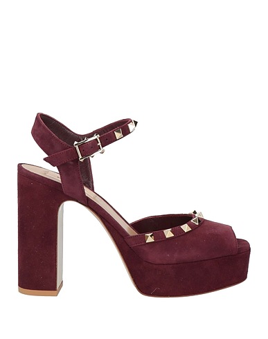 VALENTINO GARAVANI Sandals Plum Soft Leather