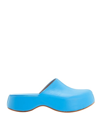 8 by YOOX Mule e zoccoli Turchese 100% Pelle ovina