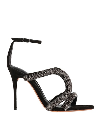 ALEXANDRE BIRMAN Sandalen Schwarz Leder, Metall