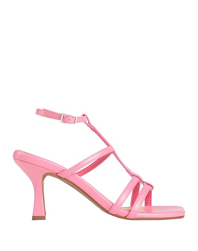 LORENZO MARI Sandals Pink Soft Leather