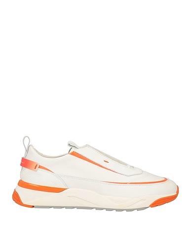 SANTONI Sneakers White Soft Leather