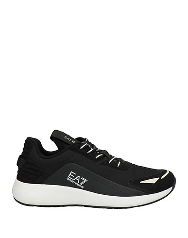 EA7 Sneakers Black 100% Polyester, Polyurethane