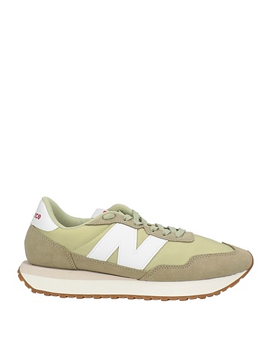 NEW BALANCE Sneakers Sage green Leather, Textile fibres