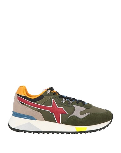 W6YZ Sneakers JUST SAY WIZZ Military green Soft Leather, Textile fibers