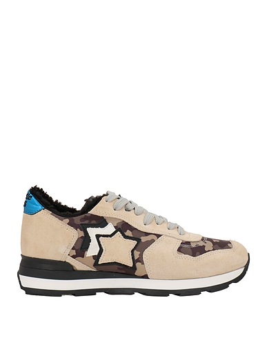 ATLANTIC STARS Sneakers Chocolate brown Leather, Textile fibres