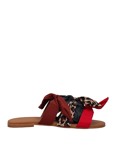 FLORENS Sandals Brown Textile fibres