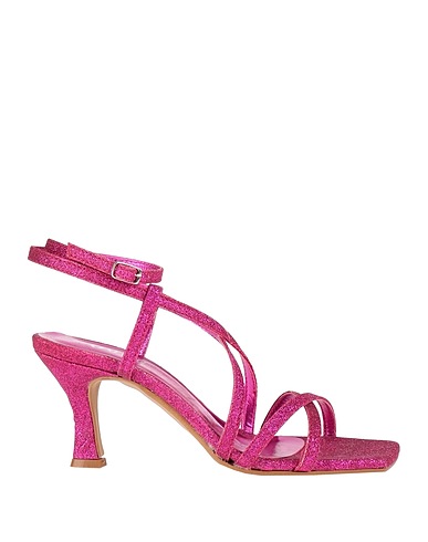 OVYÉ Sandals Fuchsia Textile fibres