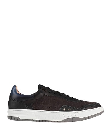 DUNHILL Sneakers Midnight blue Leather, Textile fibres