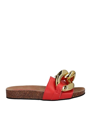 VIVIAN Sandals Tomato red Soft Leather