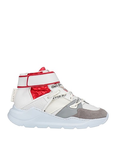 LEATHER CROWN Sneakers White Calfskin, Textile fibers, Nylon