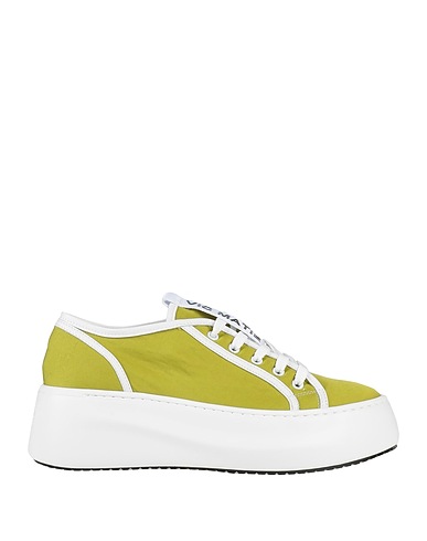 VIC MATIĒ Sneakers Lime green Soft Leather, Textile fibres
