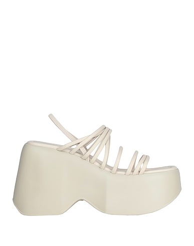 VIC MATIĒ Sandals Ivory 100% Leather