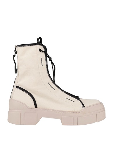 VIC MATIĒ Ankle boot Cream Textile fibers, Soft Leather