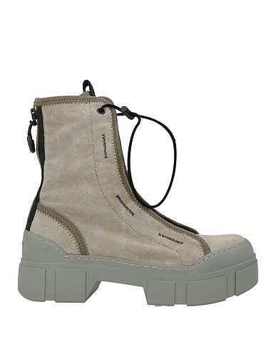 VIC MATIĒ Ankle boot Grey Textile fibers, Soft Leather