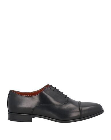 DOUCAL'S Laced shoes Black Calfskin