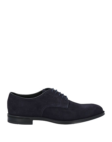 DOUCAL'S Laced shoes Midnight blue Soft Leather