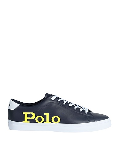 POLO RALPH LAUREN Sneakers Navy blue 100% Soft Leather