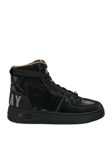 REPLAY Sneakers Black Textile fibres, Leather