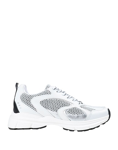 STEVE MADDEN Sneakers White Textile fibers, Soft Leather