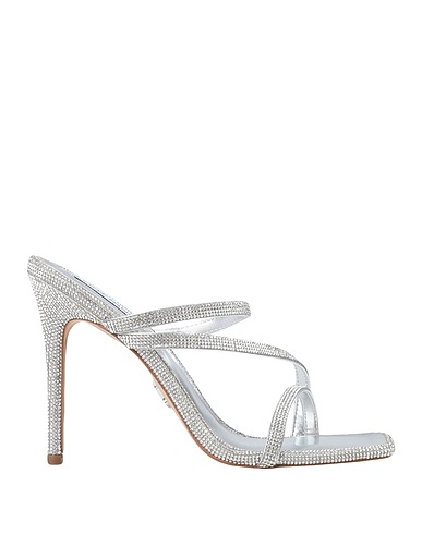 STEVE MADDEN Sandals Silver Polyurethane