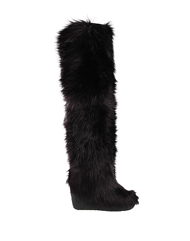 DIAVOLEZZA Stiefel Schwarz Leder, Synthetische Fasern