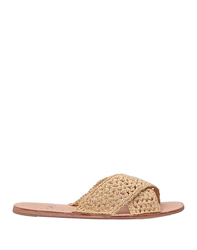 DEL RIO London Sandals Beige Textile fibres