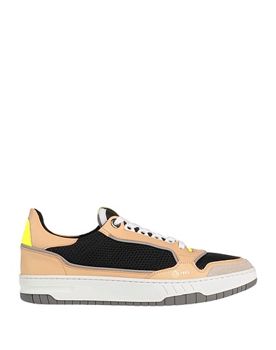 DUNHILL Sneakers Sand Leather, Textile fibers