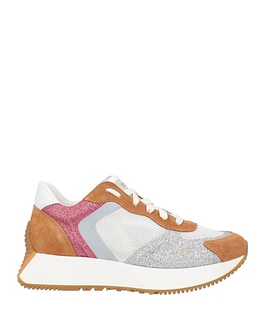 STOKTON Sneakers Camel Soft Leather, Textile fibres