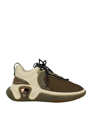 BALMAIN Sneakers Khaki 100% Polyester, Elastane, Nylon