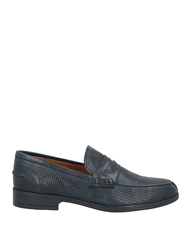 DANIELE ALESSANDRINI HOMME Loafers Midnight blue Soft Leather