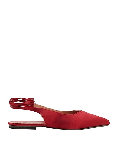 8 by YOOX Ballerinas SATIN LACE-UP POINTY BALLET FLATS
 Purpur 50% Baumwolle, 50% Polyester