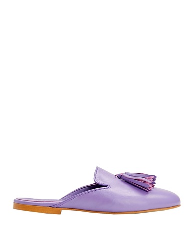 8 by YOOX Mules und Clogs LEATHER TASSEL MULES
 Lila 100% Schafleder