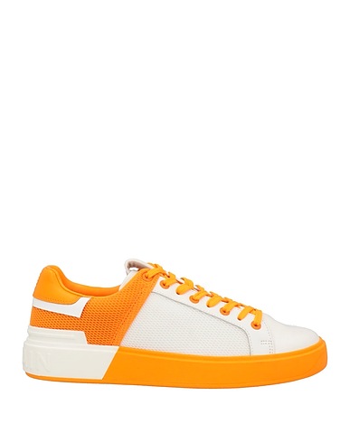 BALMAIN Sneakers White 100% Polyester, Cow leather