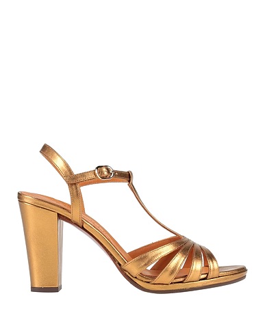 CHIE MIHARA Sandals Bronze Soft Leather