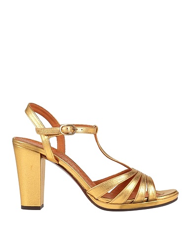 CHIE MIHARA Sandals Gold Soft Leather