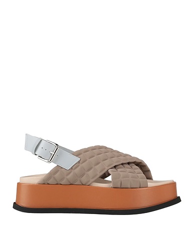 L4K3 Sandali Tortora Fibre tessili