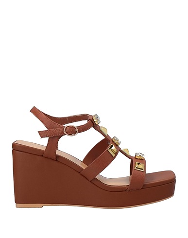 APEPAZZA Sandals Tan Soft Leather