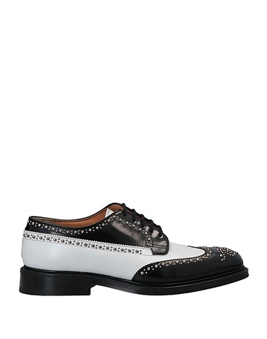 CHURCH'S Laced shoes White Soft Leather