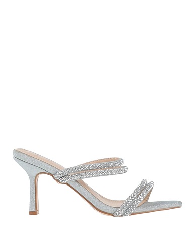 TWENTY FOUR HAITCH Sandals Grey Textile fibres