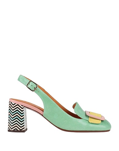 CHIE MIHARA Court Light green Soft Leather