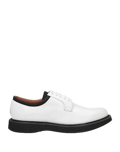 CHURCH'S Stringate Bianco Pelle di vitello, Fibre tecniche