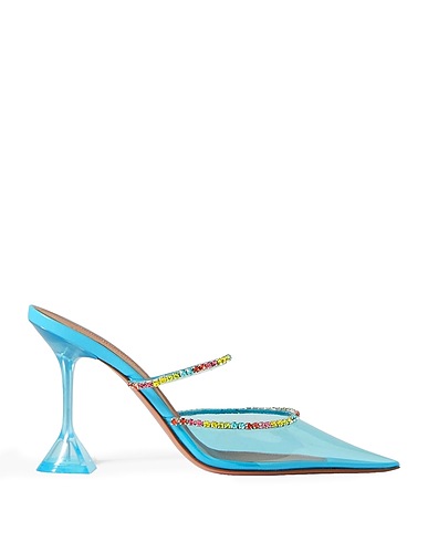 AMINA MUADDI Mules and clogs Azure PVC - Polyvinyl chloride