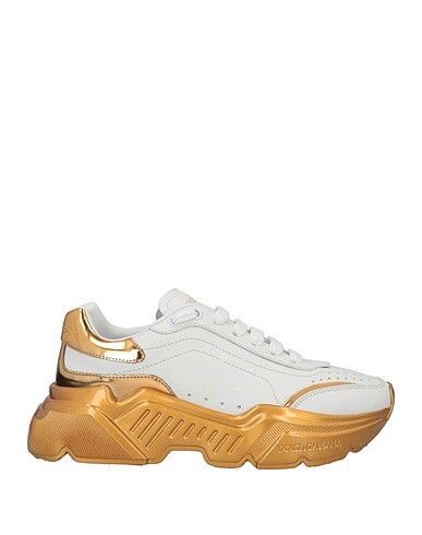 DOLCE&GABBANA Sneakers Bianco 83% Pelle di vitello, 10% Poliuretano, 7% Poliestere