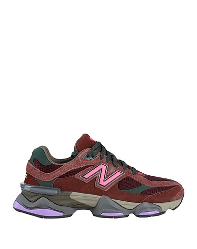 NEW BALANCE Sneakers 9060 Brown Soft Leather, Textile fibers