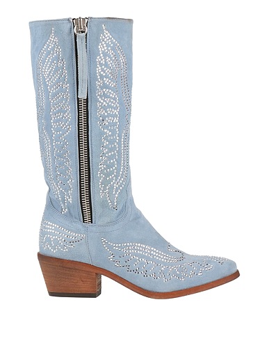 JE T'AIME Stiefel Taubenblau Leder